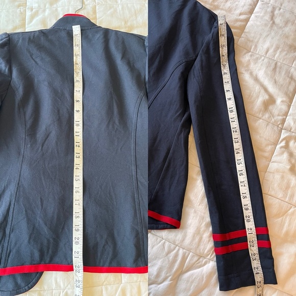 NWOT Tommy Hilfiger Contrast Piped Military Blazer - Picture 13 of 15